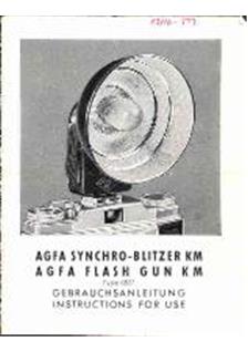 Agfa Synchro-Blitz KM manual. Camera Instructions.